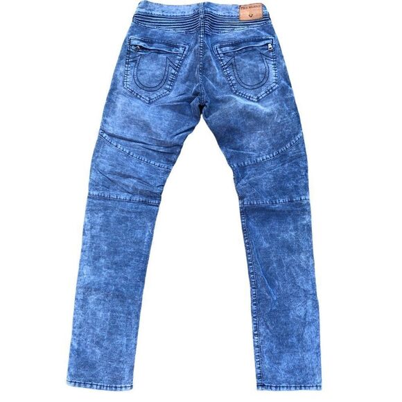 True Religion Jeans Size 29 GENO Relaxed Slim Blue - Picture 4 of 10